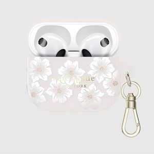 kate spade Floral AirPods Case - White and Gold